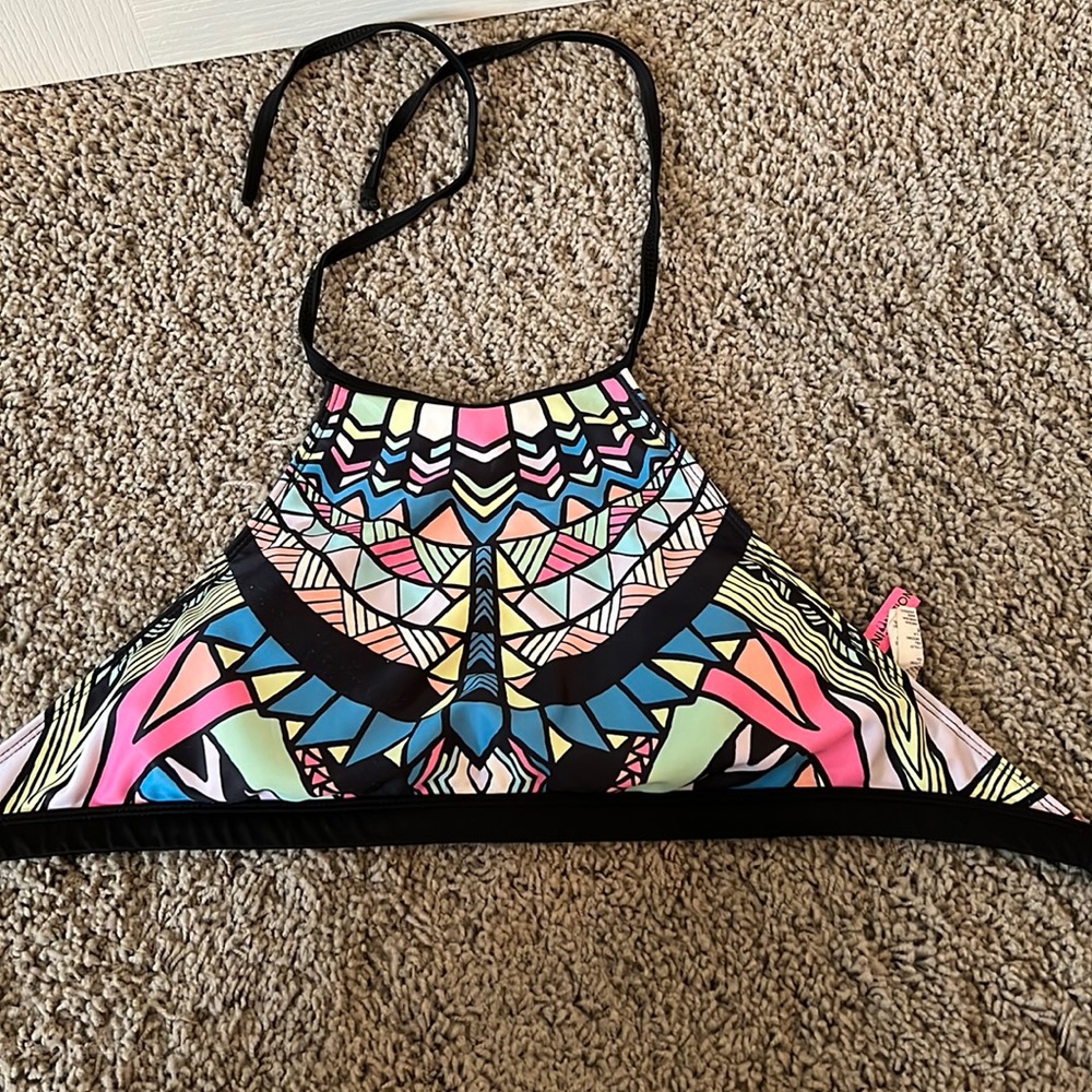 High neck bikini top